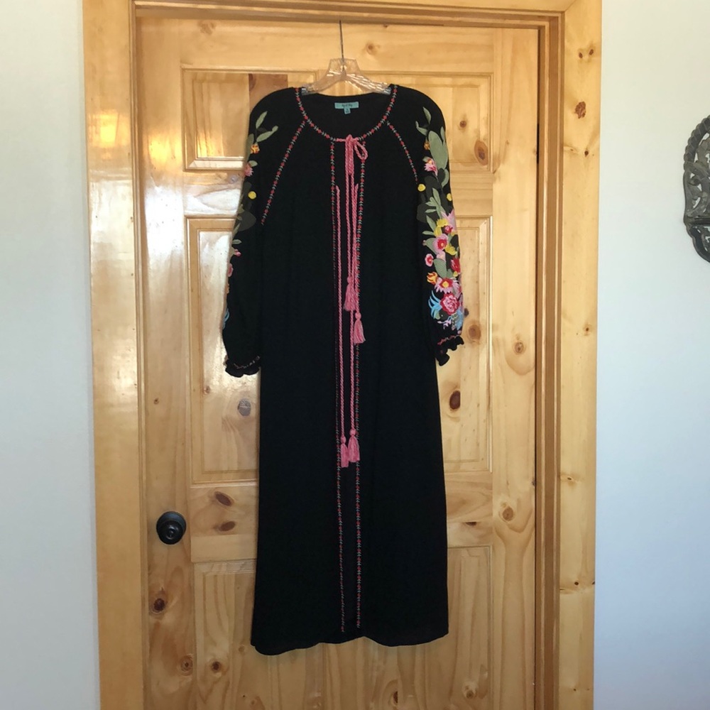 Embroidered Maxi Duster